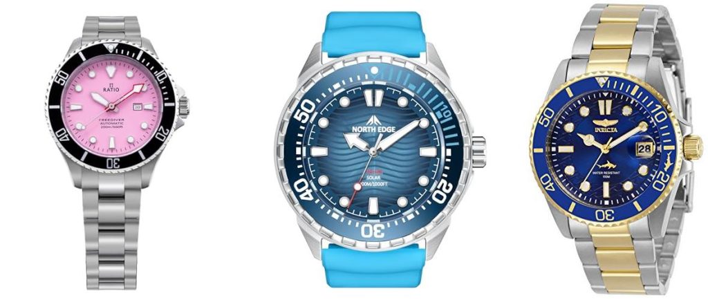 WomenS Dive Watch combined image