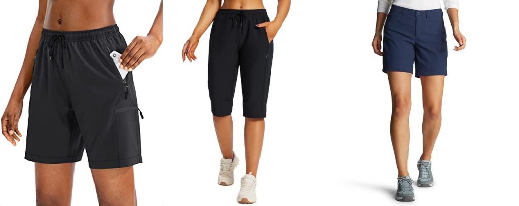 WomenS Hiking Shorts combined image