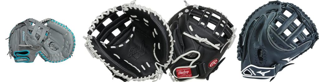 Youth Fastpitch Catchers Mitt combined image