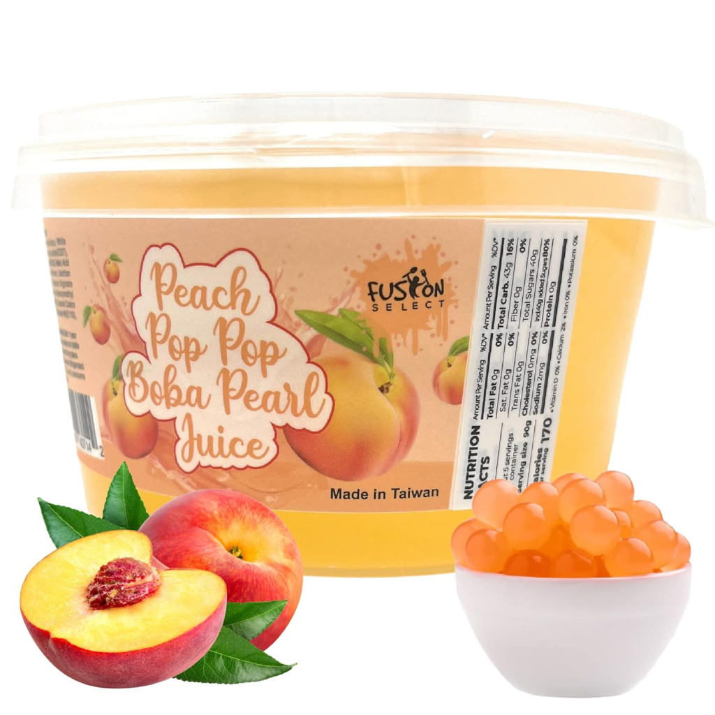 Best Peach Bursting Boba Pearls for Drinks & Desserts 1 image 25