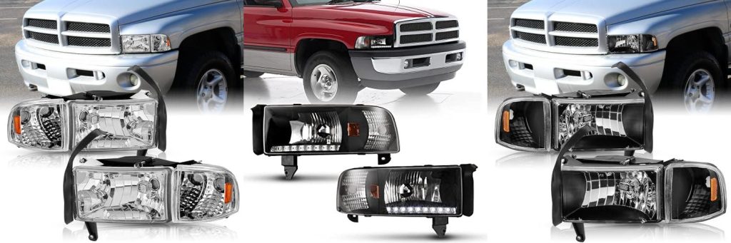 Aftermarket Headlights For 2Nd Gen Dodge combined image