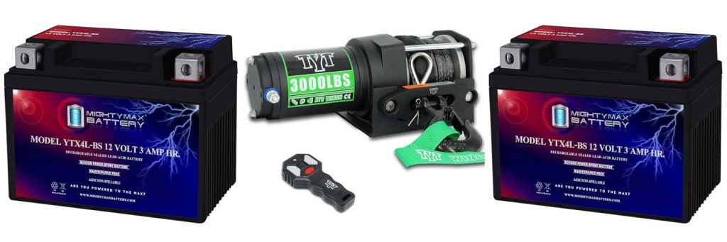Battery For Atv With Winch combined image