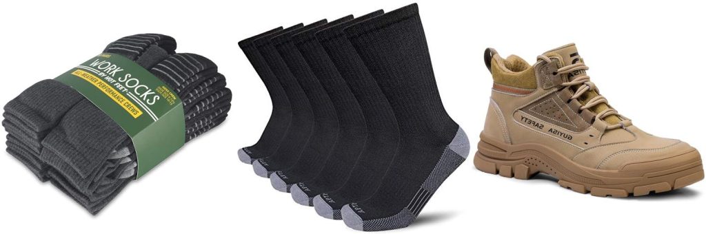 Breathable Work Boots For Sweaty Feet combined image