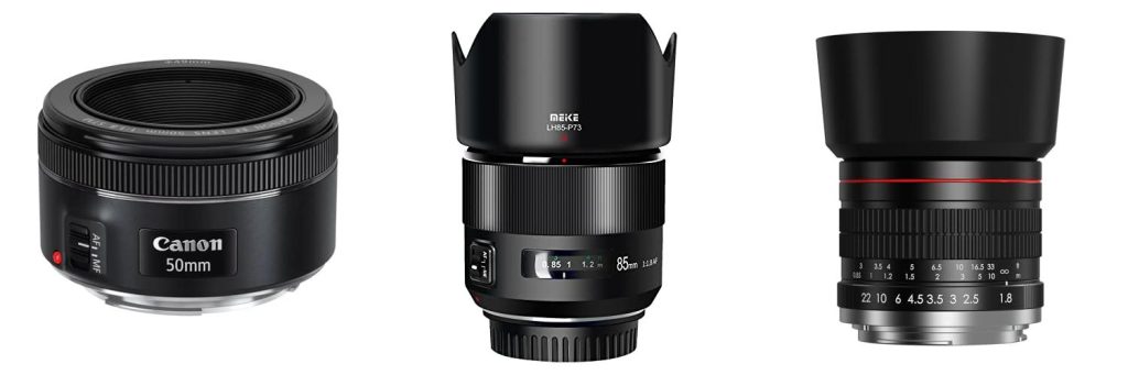 Canon Lens For Portraits And Wedding Photography combined image