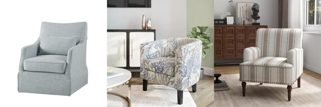 Coastal Accent Chairs combined image