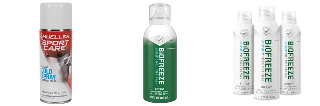 Cold Spray For Sports Injuries combined image
