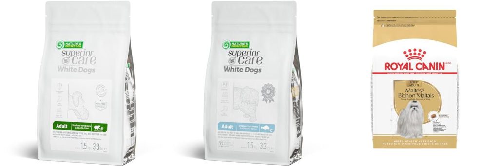 Dog Food For Maltese With Tear Stains combined image