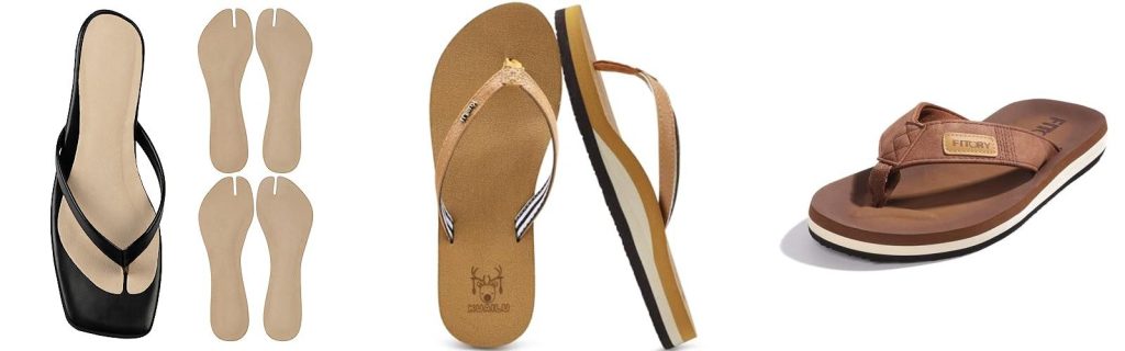 Flip Flops Sweaty Feet combined image