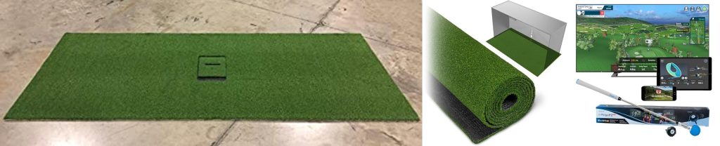 Golf Simulator For Left And Right Handed combined image