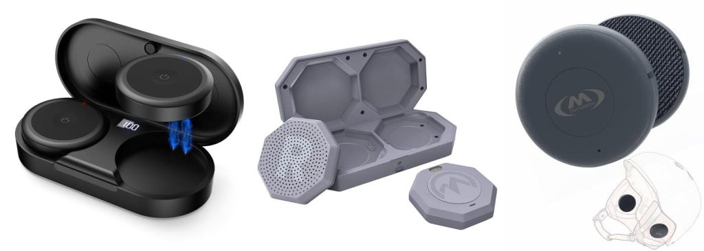 Helmet Speakers Skiing combined image