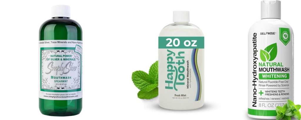 Hydroxyapatite Mouthwash combined image