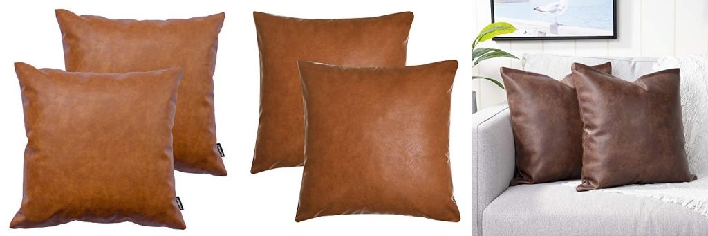 Leather Pillow Covers combined image