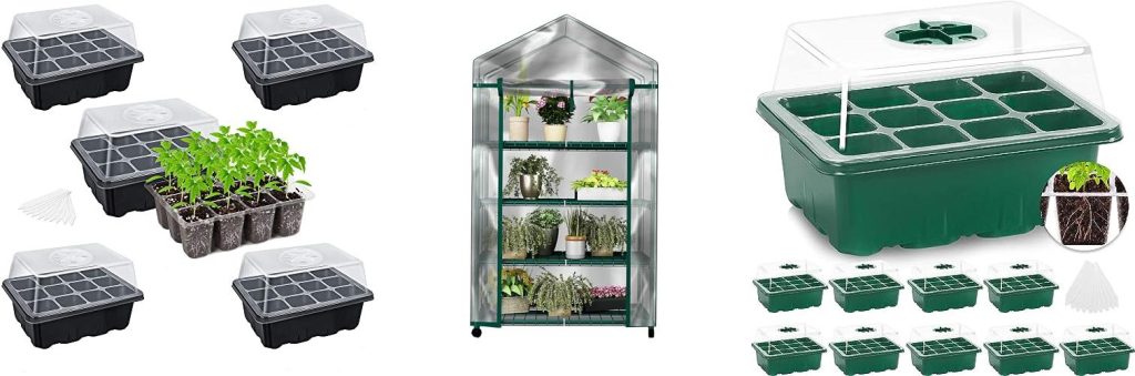 Mini Greenhouse For Seed Starting combined image