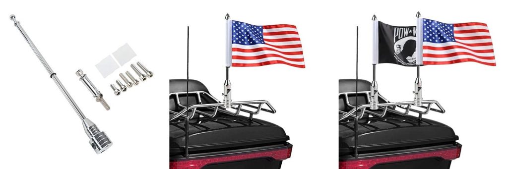 Motorcycle Flag Mount combined image