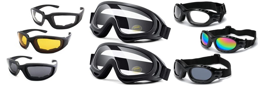 Motorcycle Riding Goggles combined image