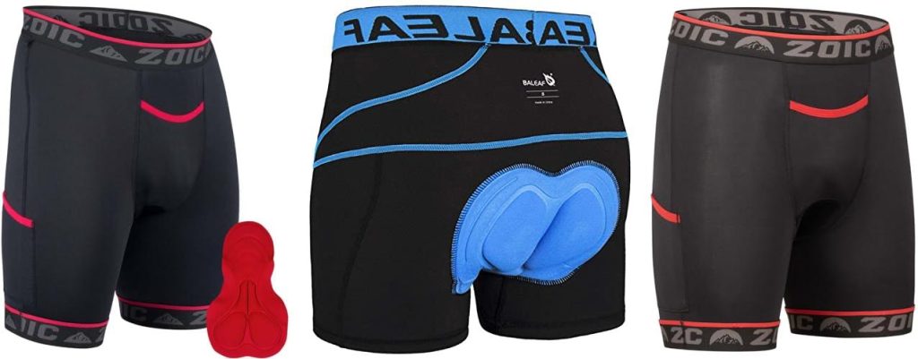 Mountain Bike Shorts Liner combined image