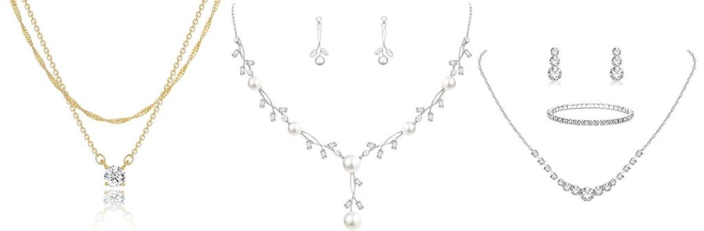 Necklace For Off The Shoulder Dress combined image