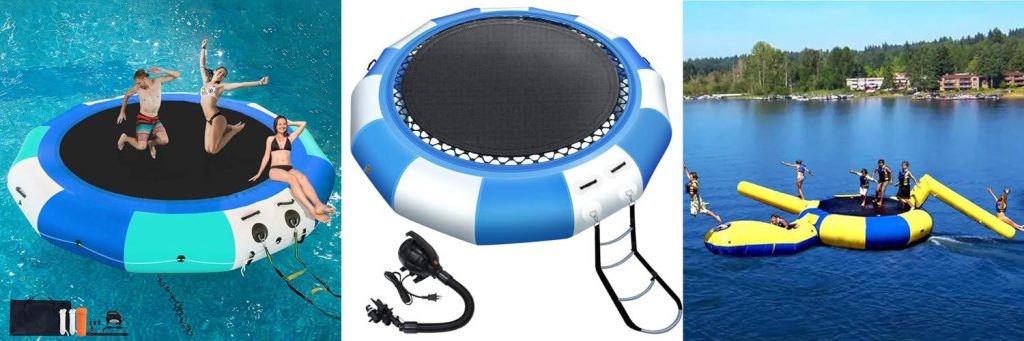 Rated Water Trampoline combined image