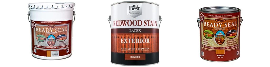 Redwood Deck Stain combined image