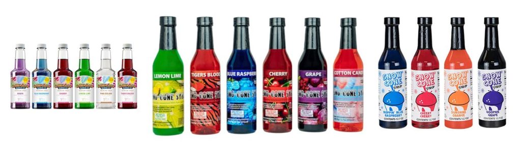 Shave Ice Syrup combined image