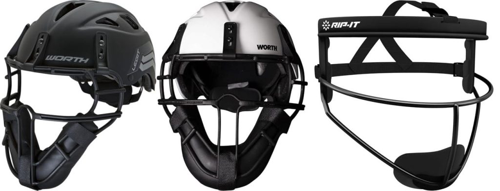 Slow Pitch Pitching Mask combined image