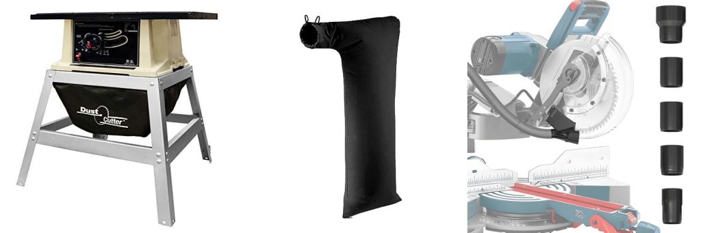 Table Saw Dust Collection combined image