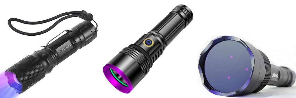 Uv Flashlight For Rockhounding combined image