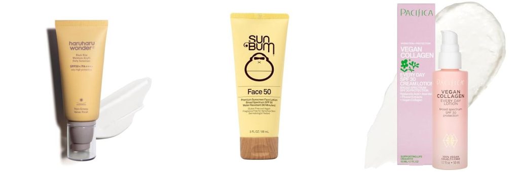 Vegan Face Sunscreen combined image