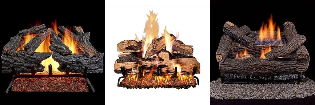 Vented Gas Logs With Remote combined image