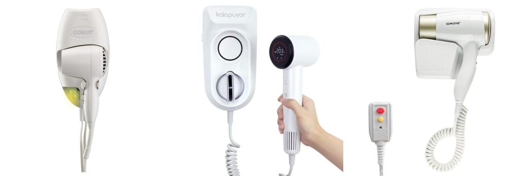 Wall Mounted Hair Dryer combined image